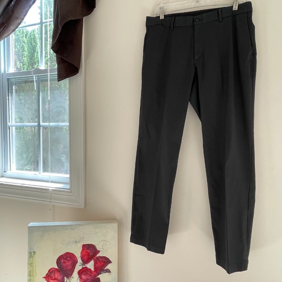 NIKE GOLF Pants Standard Fit Straight Leg Stretch Waist Black Active Pants Sz 36 - Picture 2 of 6